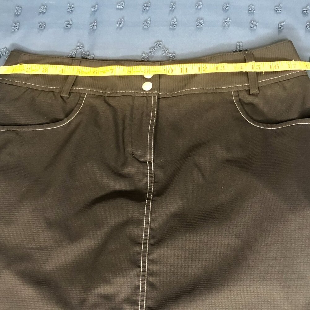 Adidas ClimaCool Golf Skort, Black, Size 10 - Picture 8 of 10